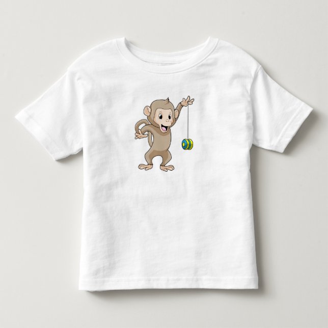 Monkey with Yo-yo Toddler T-Shirt (Front)