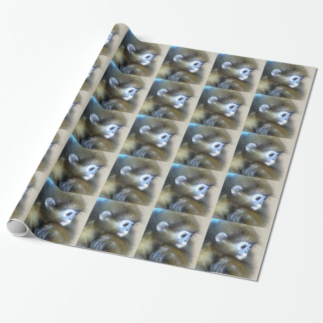 Monkey Wrapping Paper (Unrolled)