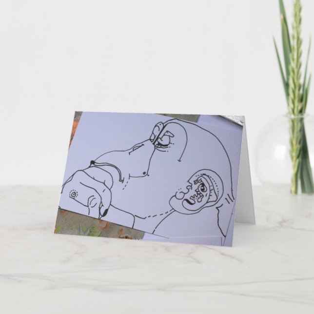 Monkey Year Unconventional Chinese Zodiac Holiday Card (Front)