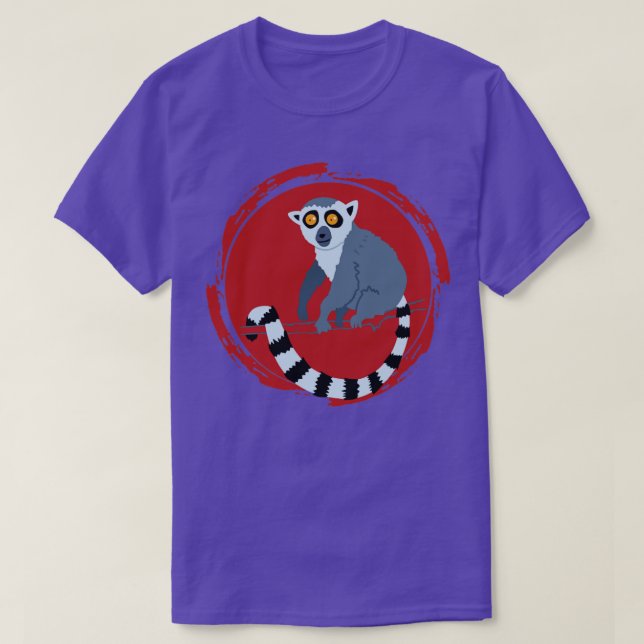 Monkey Zoo Keeper Gift Animal Lemur T-Shirt (Design Front)