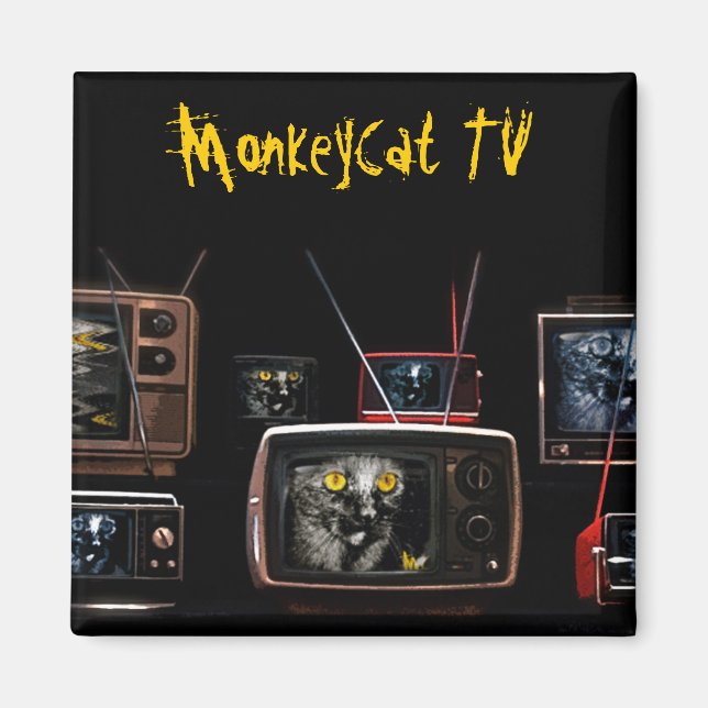 MonkeyCat TV Magnet (Front)
