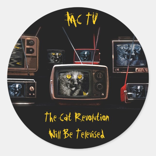 MonkeyCat TV Stickers (Front)