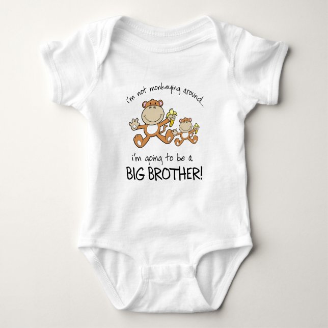 monkeying around baby bodysuit (Front)