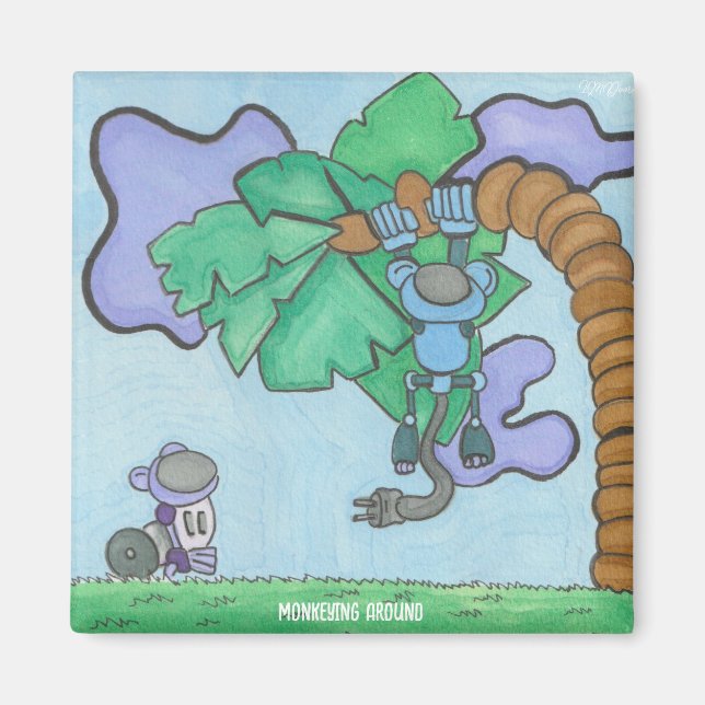 Monkeying Around Magnet (Front)
