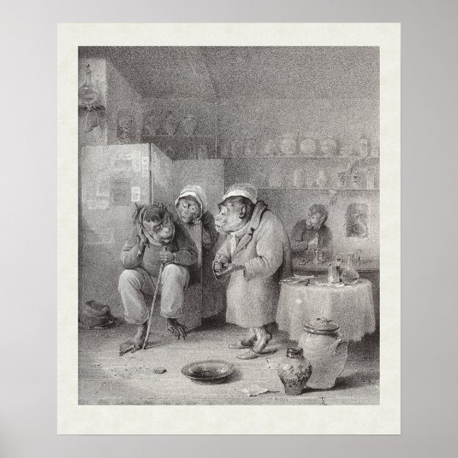 Monkeys at the Dentist - Dental Office Decor! Poster (Front)