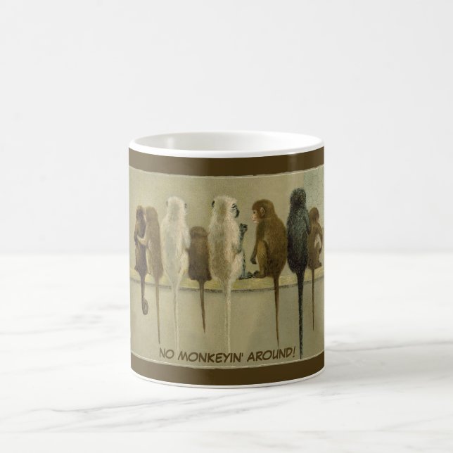 Monkeys Business Birthday From Group Personalised Coffee Mug (Center)