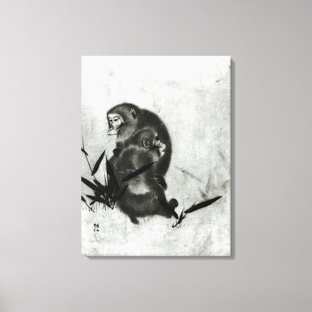 Monkeys Canvas Print (Front)