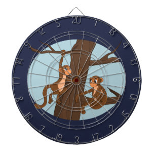 Monkeys climbing the tree dartboard