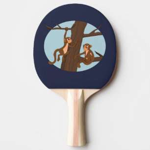 Monkeys climbing the tree ping pong paddle