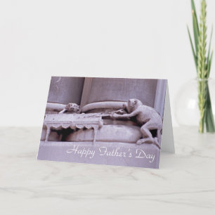 Monkeys father's day card