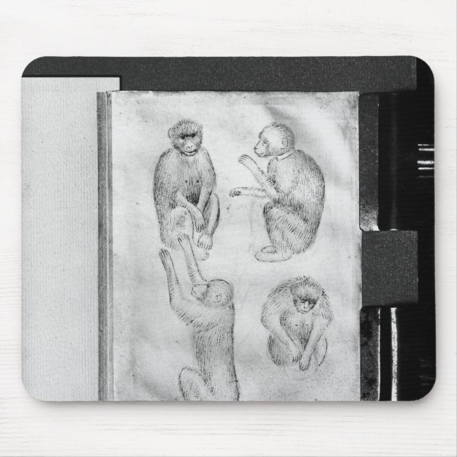 Monkeys, from The Vallardi Album Mouse Mat (Front)