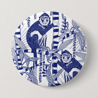 Monkeys in the Jungle 7.5 Cm Round Badge