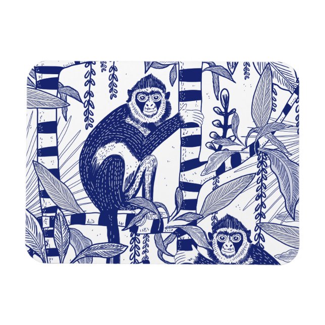 Monkeys in the Jungle Magnet (Horizontal)