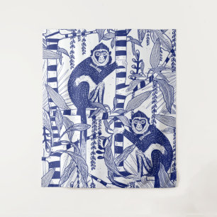 Monkeys in the Jungle Tapestry