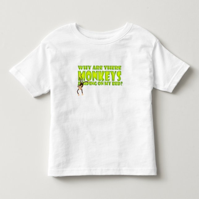 Monkeys Jumping on my Bed T-shirt (Front)