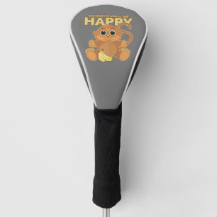 Monkeys Make Me Happy Golf Head Cover