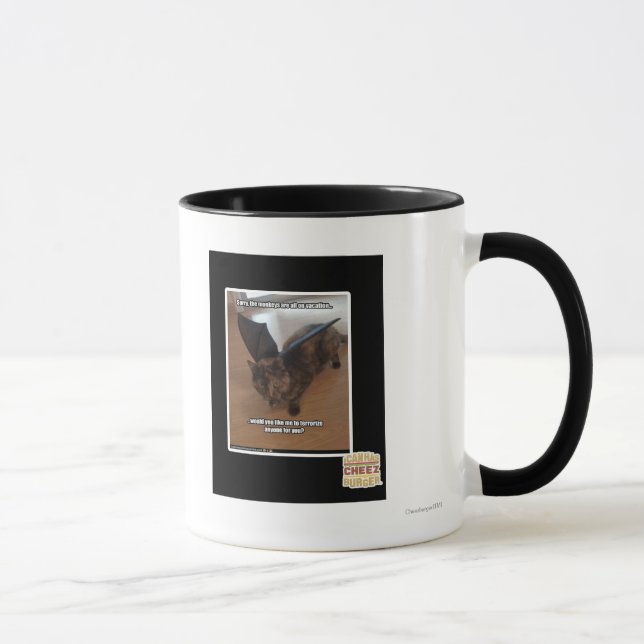 Monkeys on vacation mug (Right)