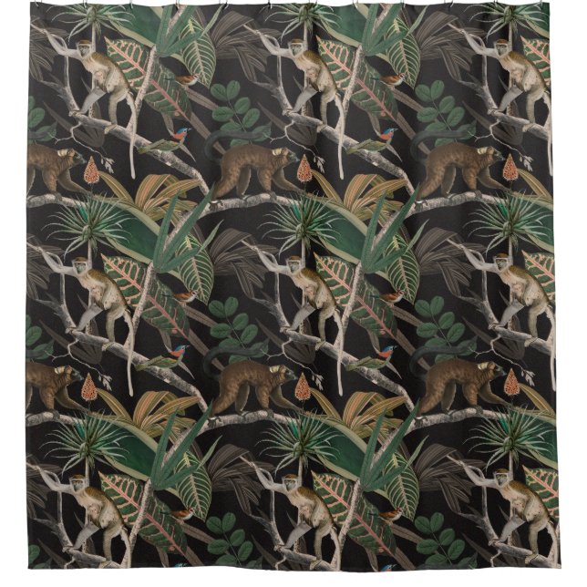 Monkeys Shower Curtain (Front)