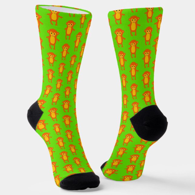 monkeys socks (Angled)