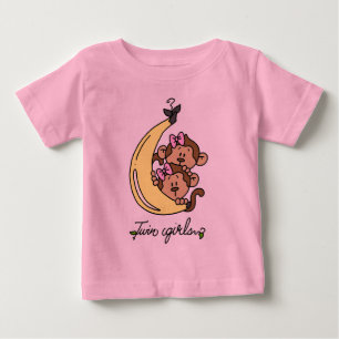 Monkeys Twin Girls T-shirts and Gifts