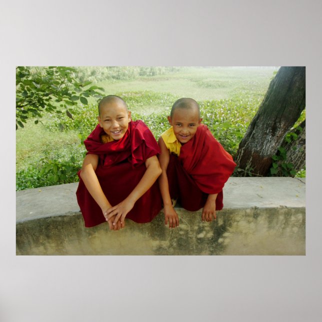 Monks at Deer Park Poster (Front)