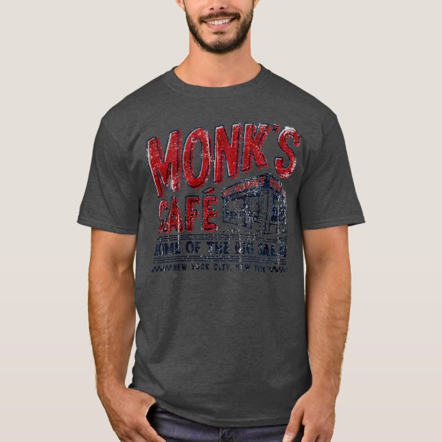 Monk's Cafe Home of the big salad T-Shirt (Front)
