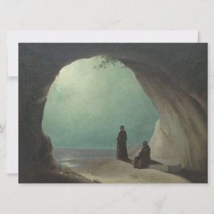 Monks in a Grotto (by Carl Blechen) Card