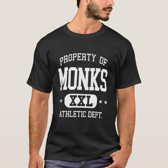 Monks Retro Athletic Property Dept T-Shirt (Front)