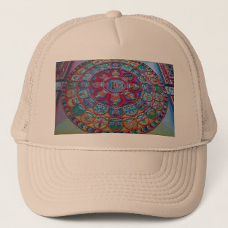 Monks Sand Art for Happiness Love and LuckHat Trucker Hat
