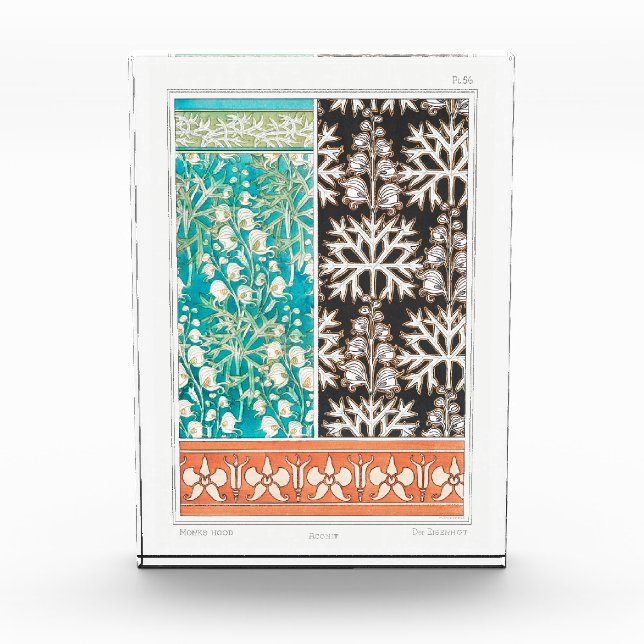Monkshood wolfsbane plant art nouveau verneuil  photo block (Front)