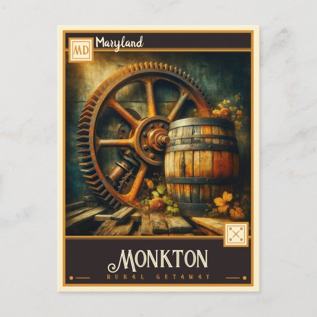 Monkton, Maryland  | Vintage Postcard (Front)