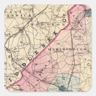 Monmouth County, NJ Square Sticker