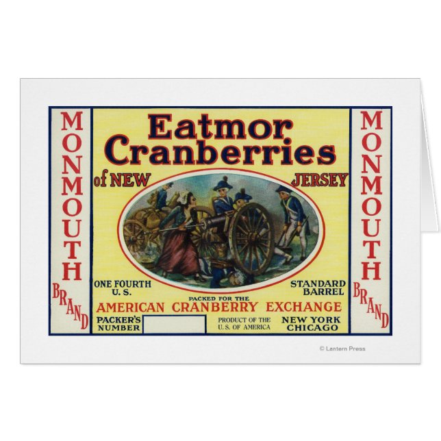 Monmouth Eatmor Cranberries Brand Label (Front Horizontal)