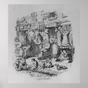 Monmouth, illustration from 'Sketches by Boz' Poster