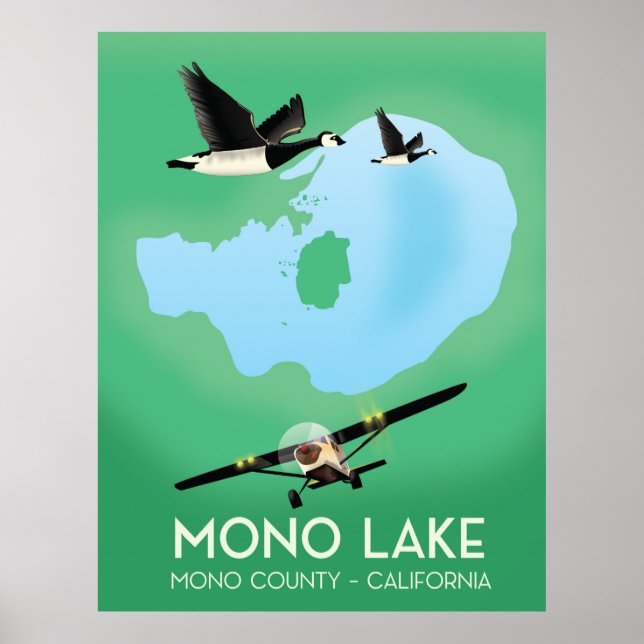 Mono Lake,Mono County, California travel poster (Front)