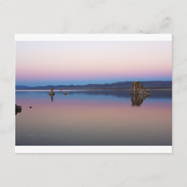 Mono Lake South at dusk Postcard (Front)