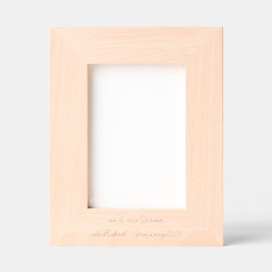 Mono Photo Frame personalised name and date