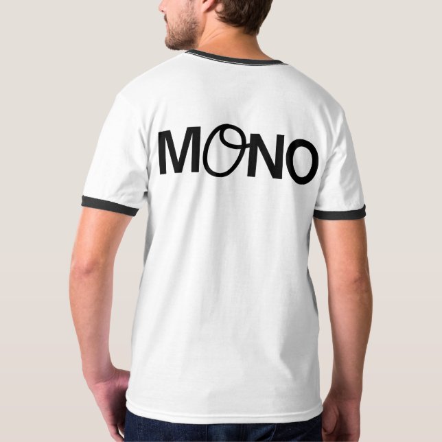 MONO Printed Man's Basic  Ring T-Shirt (Back Full)
