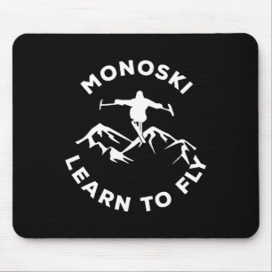 Mono Ski Learn To Fly Para Skiing Adaptive Sports Mouse Mat