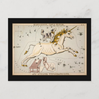 Monoceros Canis Minor and Atelier Typographique Postcard