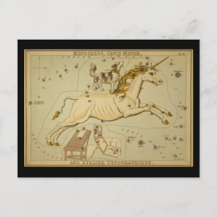 Monoceros, Canis Minor and Atelier Typographique Postcard