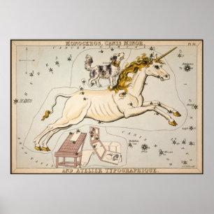 Monoceros Canis Minor and Atelier Typographique Poster