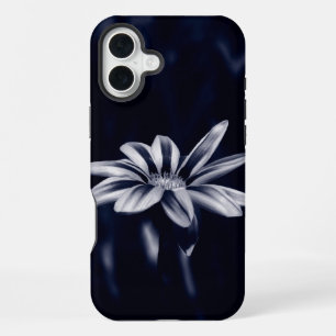 Monochromatic Blue Gazania Flower Photograph iPhone 16 Plus Case