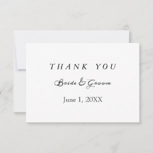 Monochromatic bokeh thank you card