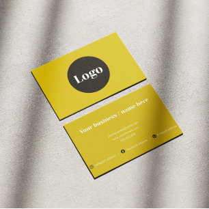 monochromatic business card, warm earthy tone card