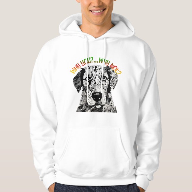 Monochromatic Design with bold statement  Hoodie (Front)