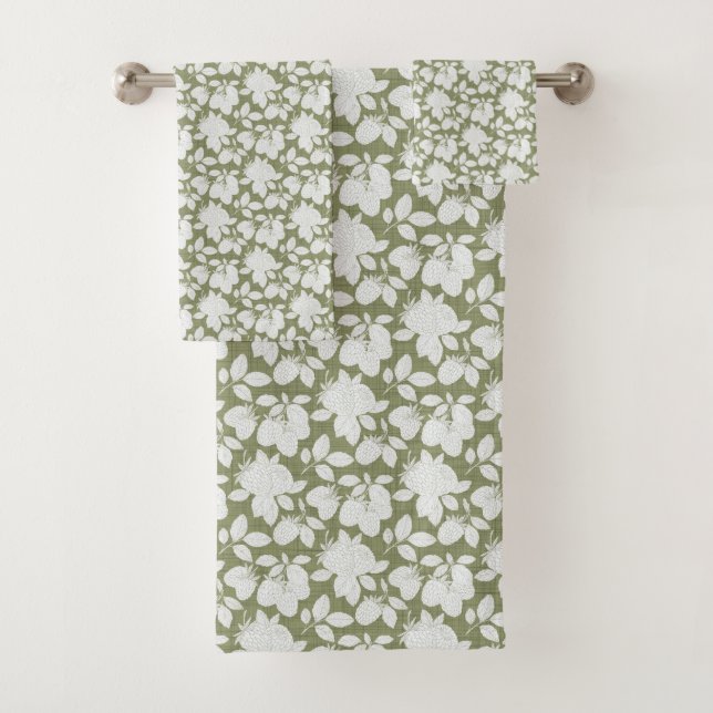 Monochromatic Fruit & Foliage Towels (Insitu)