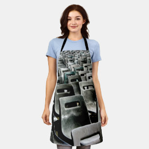 Monochromatic Grey Chairs Apron