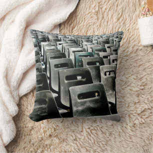 Monochromatic Grey Chairs  Cushion