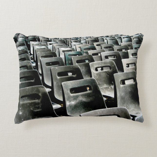 Monochromatic Grey Chairs  Decorative Cushion (Front)